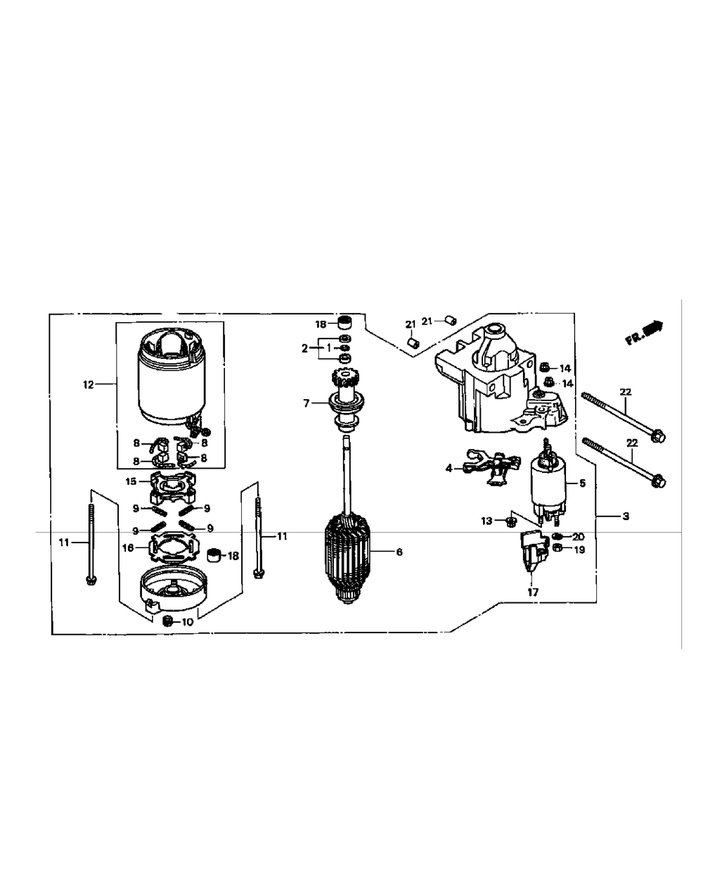 Gxv670 Starter Motor Diagram and Parts List for M54-HN 53BB5ETW750-24-HP Cub Cadet Lawn Tractor